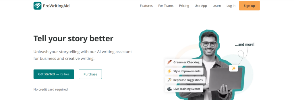 ProWritingAid homepage