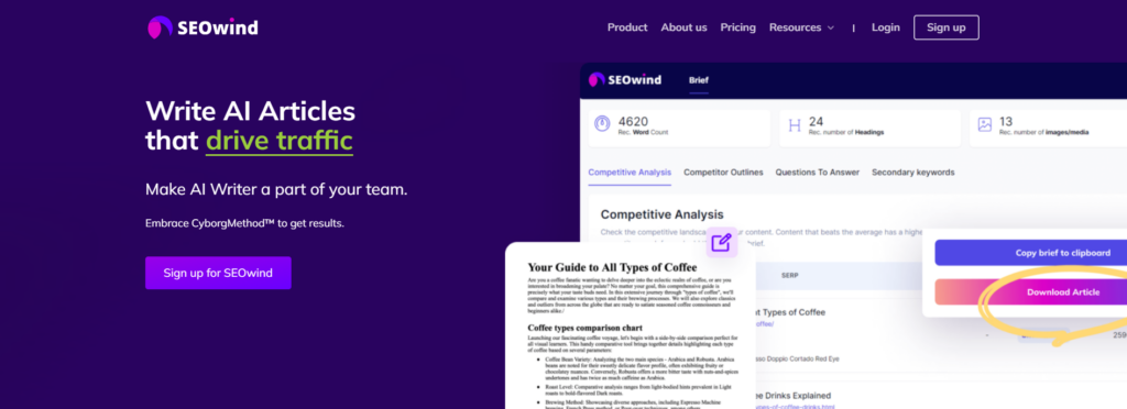 seowind homepage